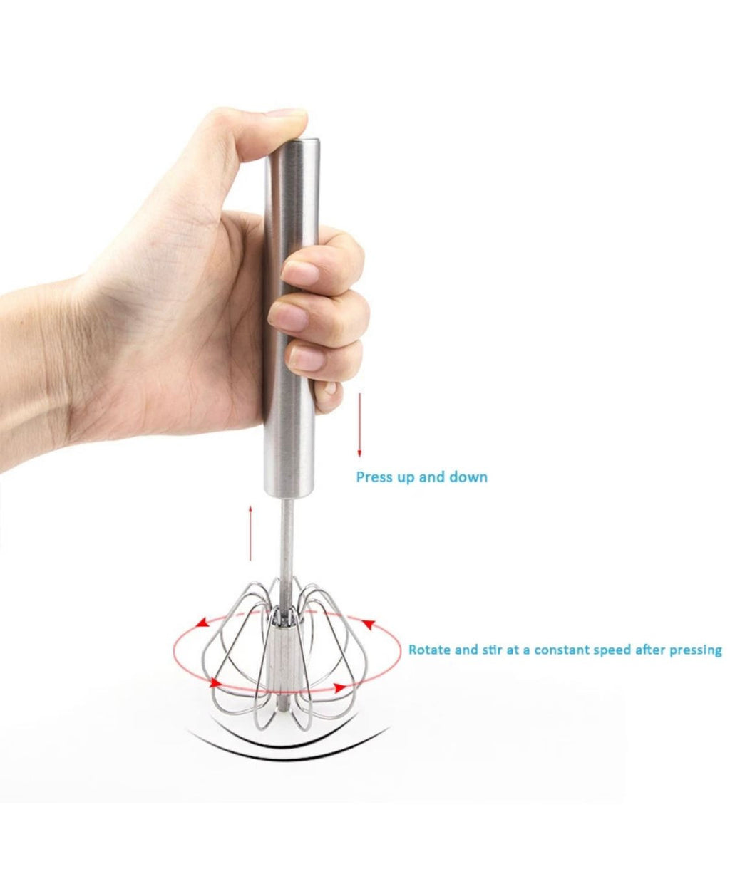 Batidor de huevos de acero inoxidable