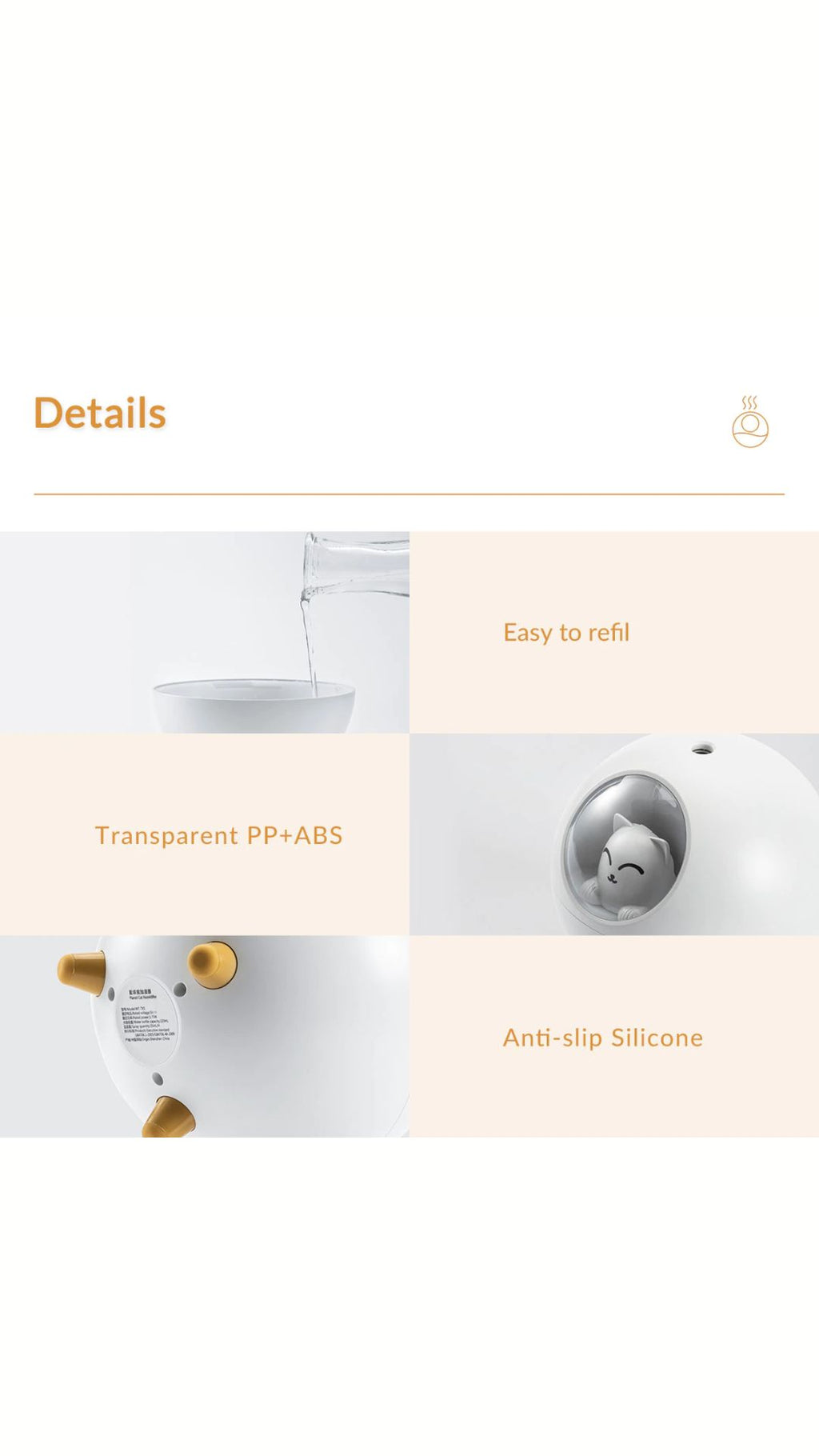 Humidificador Planeta De Gato 220ml