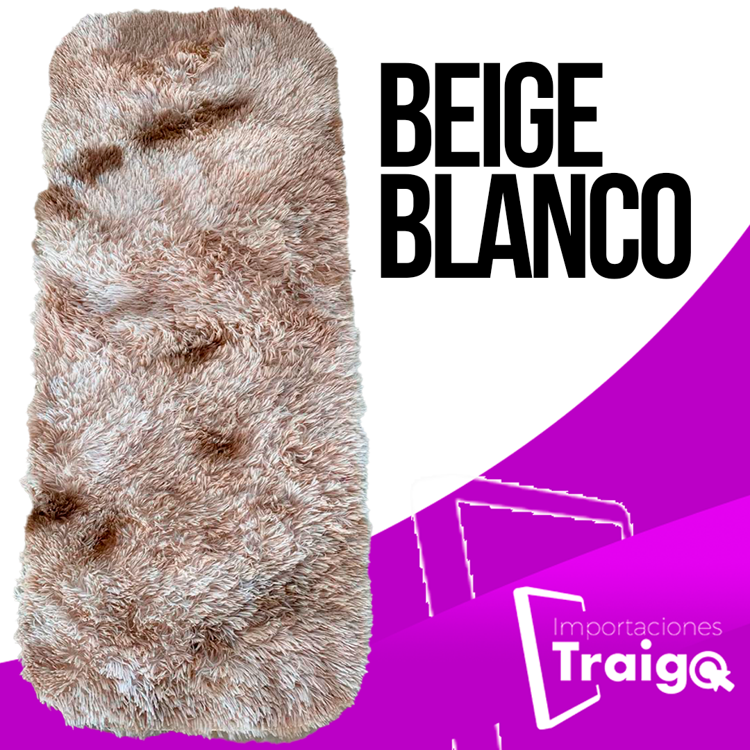 ALFOMBRA PIE DE CAMA, PELUCHE 1,50 CM X