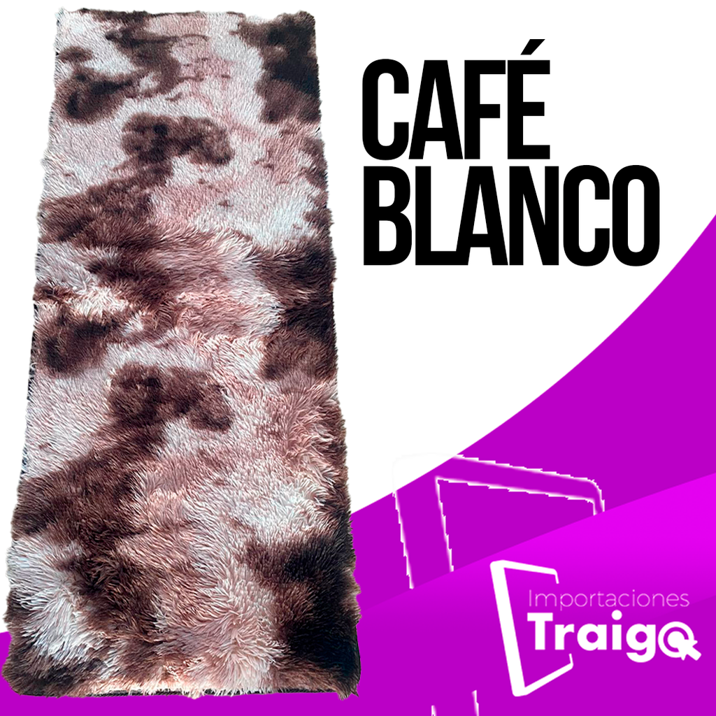 ALFOMBRA PIE DE CAMA, PELUCHE 1,50 CM X