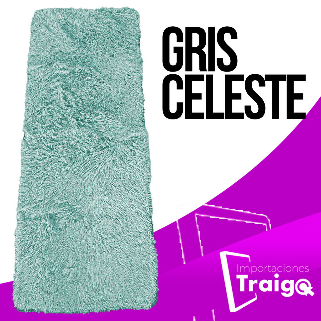 ALFOMBRA PIE DE CAMA, PELUCHE 1,50 CM X