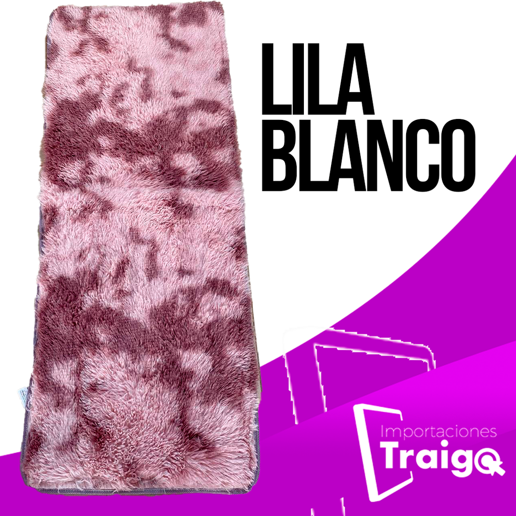 ALFOMBRA PIE DE CAMA, PELUCHE 1,50 CM X