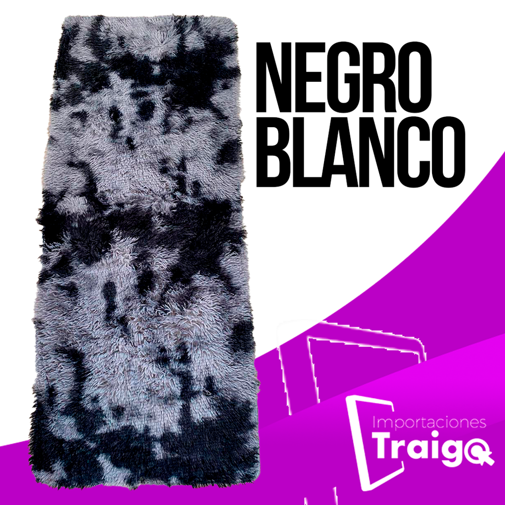 ALFOMBRA PIE DE CAMA, PELUCHE 1,50 CM X