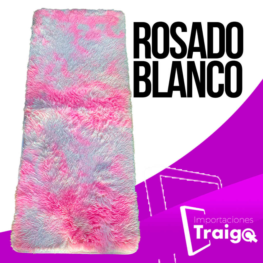 ALFOMBRA PIE DE CAMA, PELUCHE 1,50 CM X