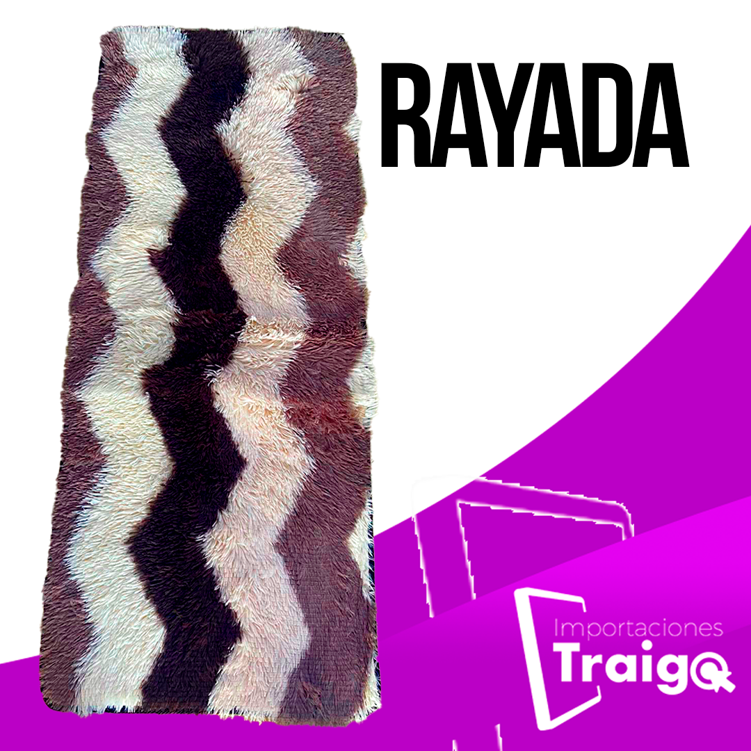 ALFOMBRA PIE DE CAMA, PELUCHE 1,50 CM X