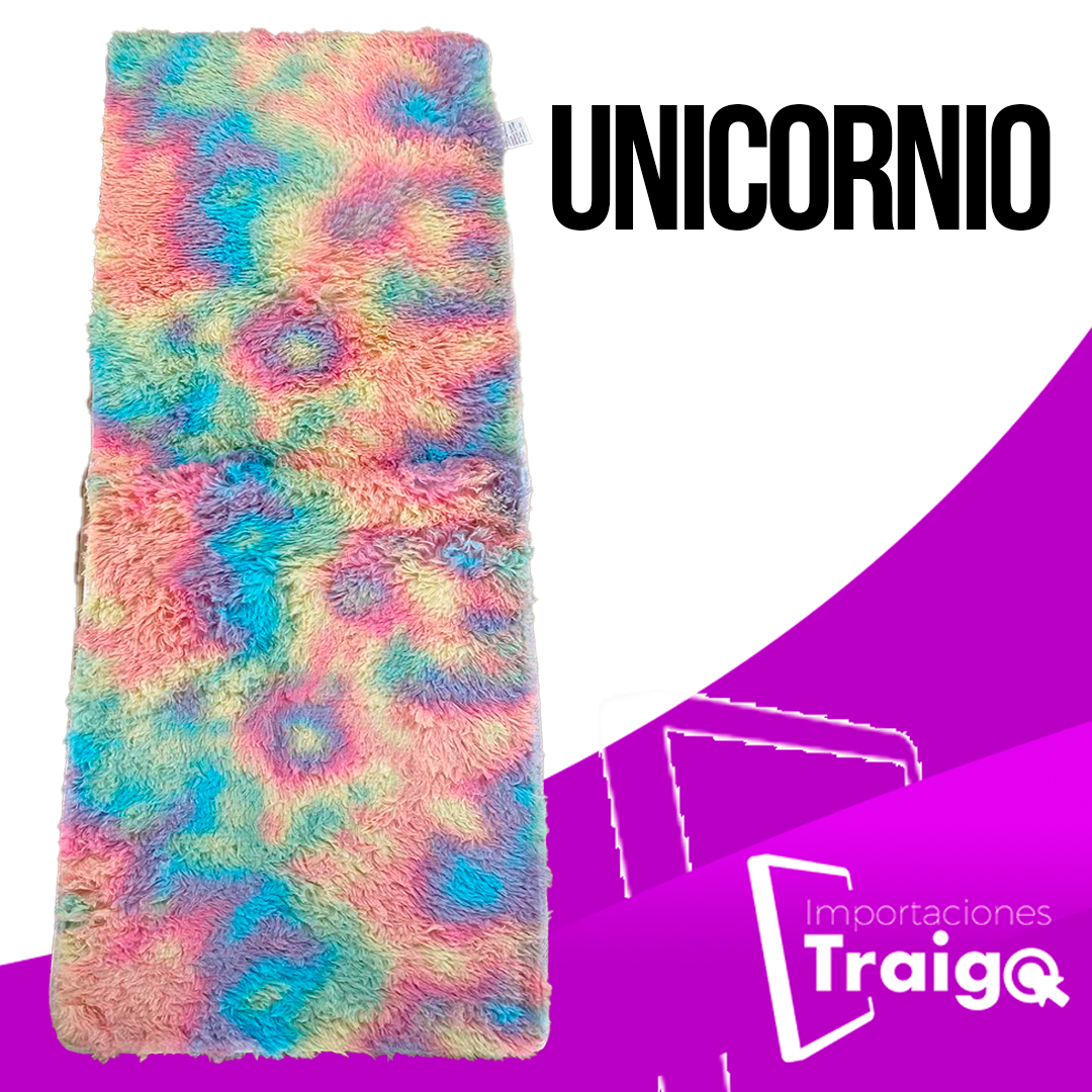 ALFOMBRA PIE DE CAMA, PELUCHE 1,50 CM X