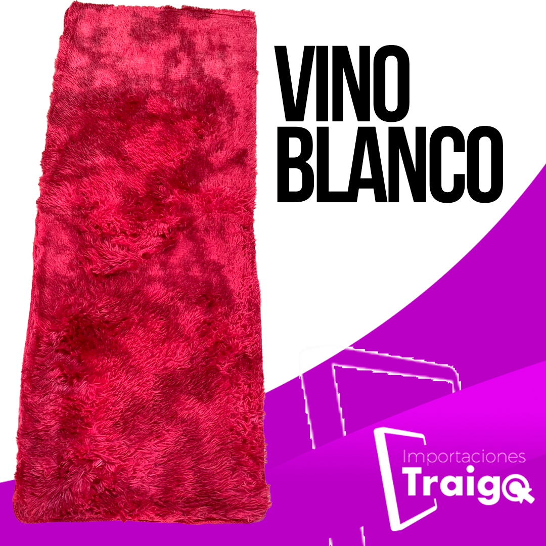 ALFOMBRA PIE DE CAMA, PELUCHE 1,50 CM X