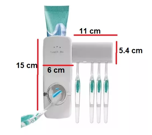 Dispensador Crema Dental Porta Cepillos