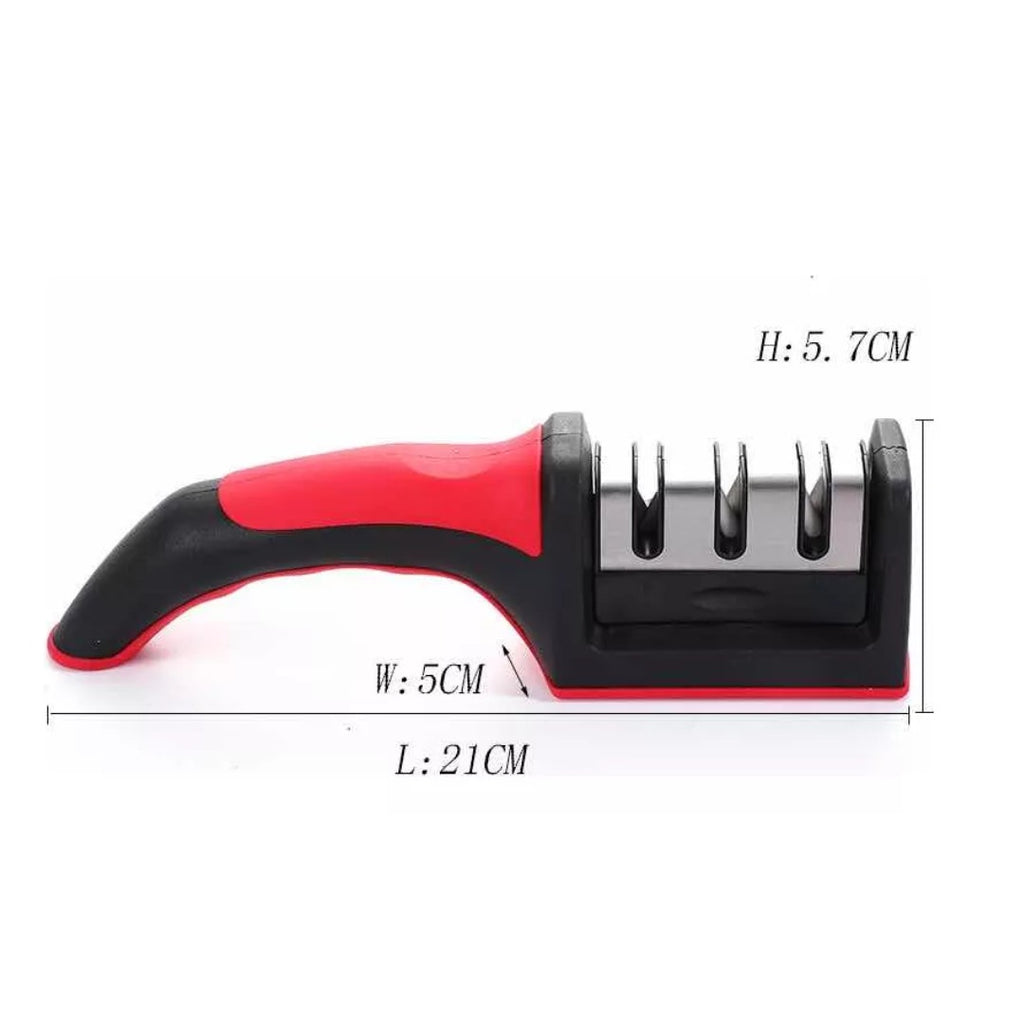 Afilador De Cuchillos Tijera Acero Mango