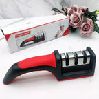 Afilador De Cuchillos Tijera Acero Mango