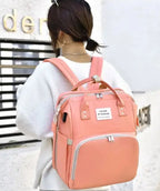 BOLSO PAÑALERA PLEGABLE CON CAMBIADOR