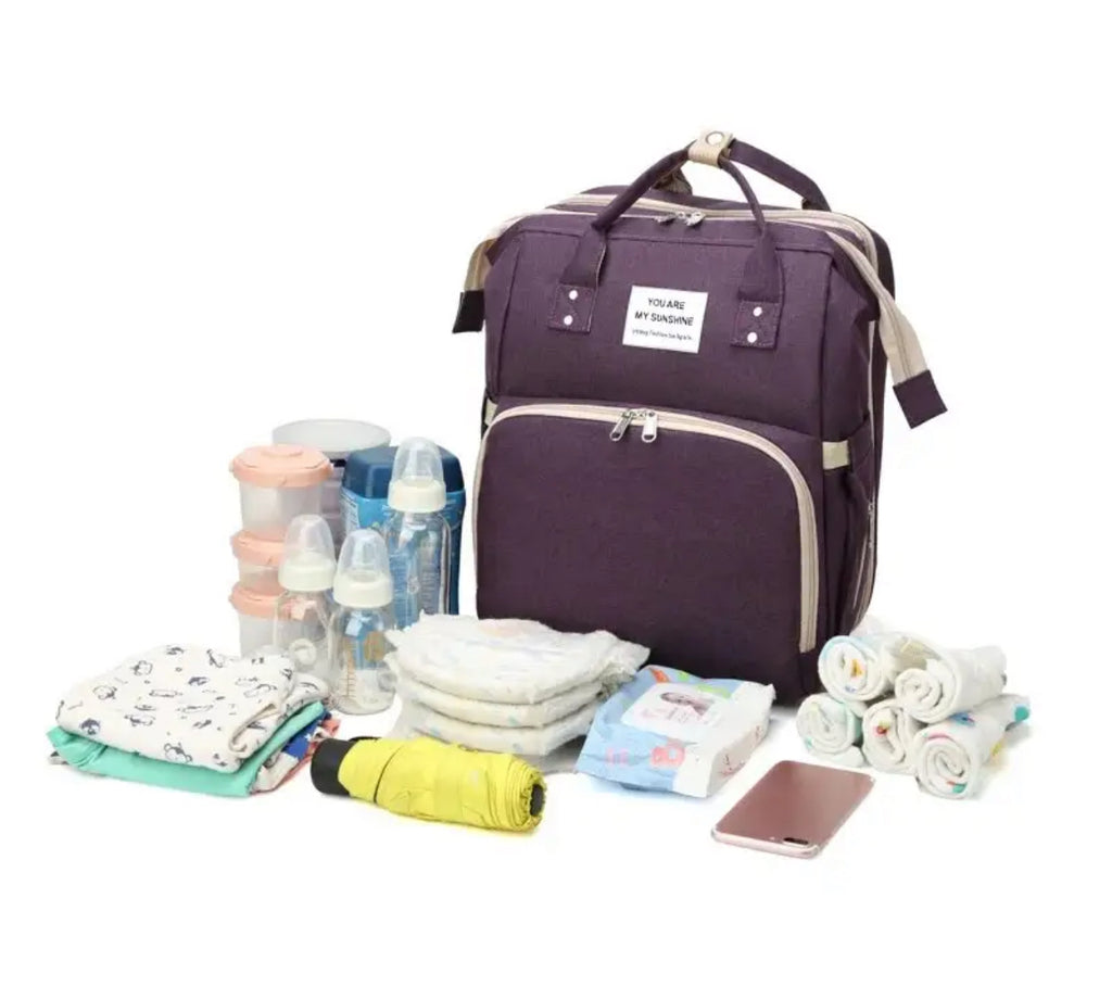 BOLSO PAÑALERA PLEGABLE CON CAMBIADOR