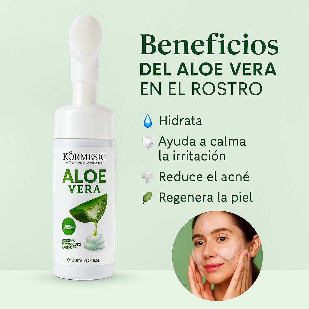 ESPUMA FACIAL HIDRATANTE CON ALOE VERA