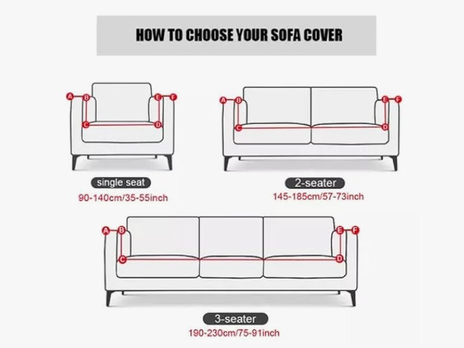 Funda para Sofá 3 Puestos negro