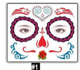 Disfraz Catrina Halloween Tatuaje Tempor