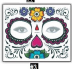 Disfraz Catrina Halloween Tatuaje Tempor