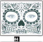 Disfraz Catrina Halloween Tatuaje Tempor