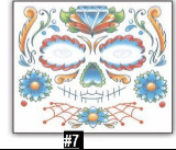 Disfraz Catrina Halloween Tatuaje Tempor