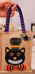 Cesta Bolsa Halloween Yute